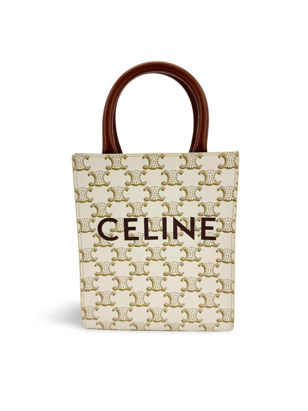 Celine Mini Vertical Cabas Bag Triomphe #358701C74B